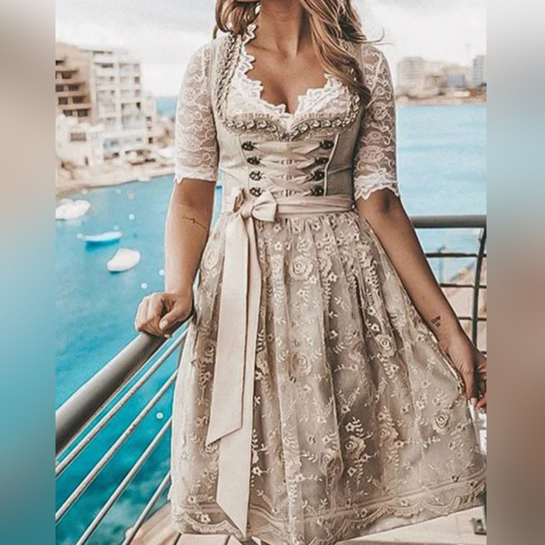 <div>Nolla - Abito midi elegante con un tocco di tradizione</div>