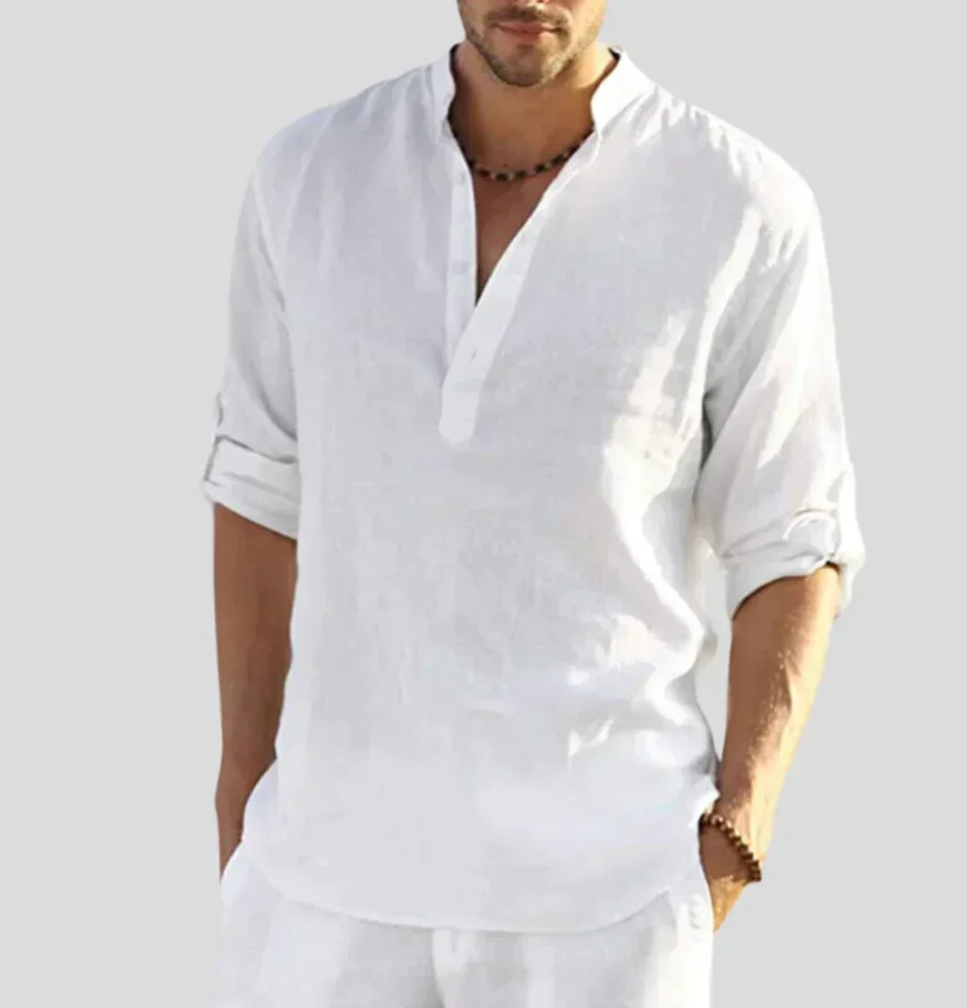 Camicia da uomo in lino Mattia™ - eleganza e comfort senza tempo