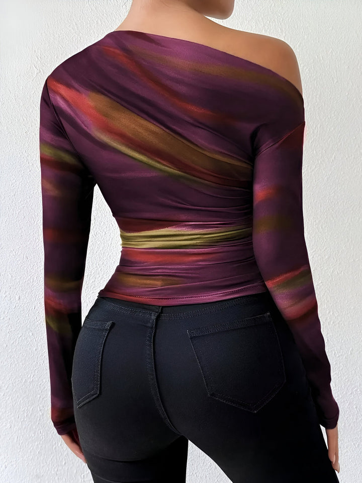 Ciska - T-shirt Casual Elegante con Maniche Lunghe per un Aspetto Sofisticato