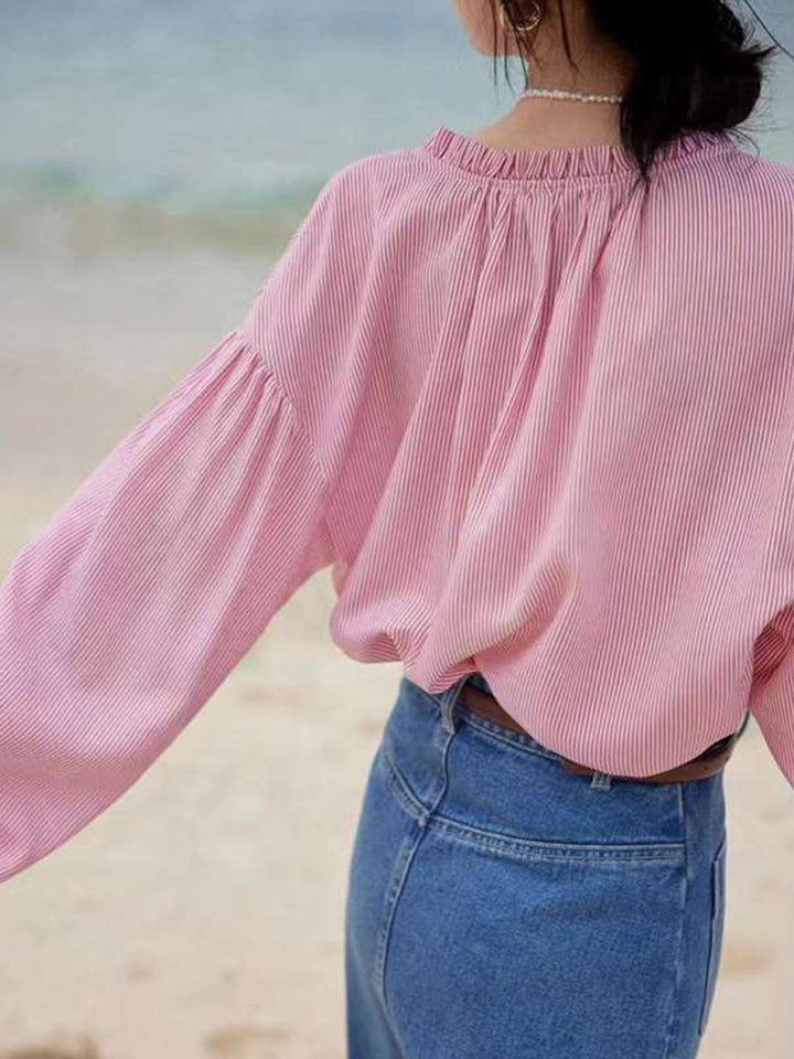 Sophie - Blusa Striata Elegante per un Look di Lusso
