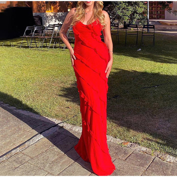 Ravenna™ - Abito sexy in chiffon con schiena scoperta e spacco
