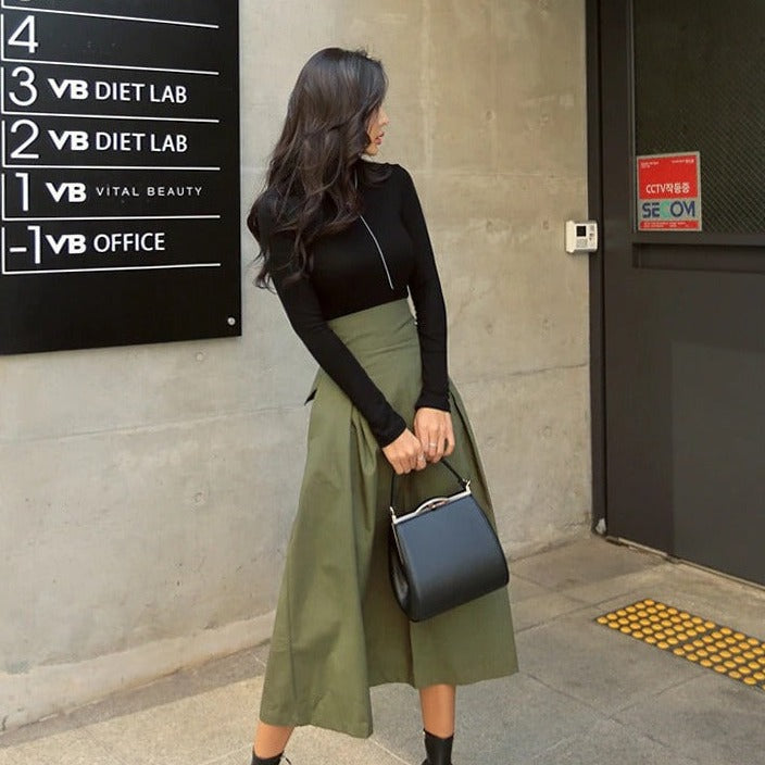 Gonna lunga da donna elegante e raffinata, ideale per donne sicure di sé
