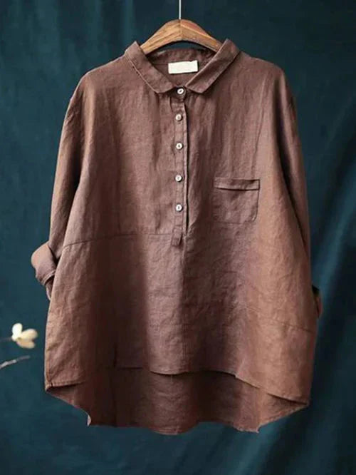 Elegante camicetta da donna a maniche lunghe - eleganza e comfort per tutti i giorni
