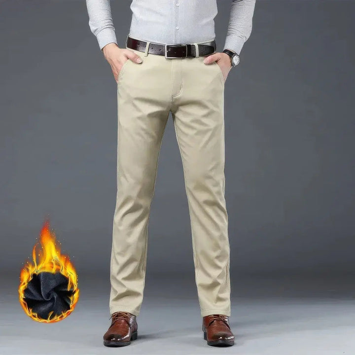 Pantaloni invernali eleganti da uomo in caldo pile - comfort e stile per le giornate fredde