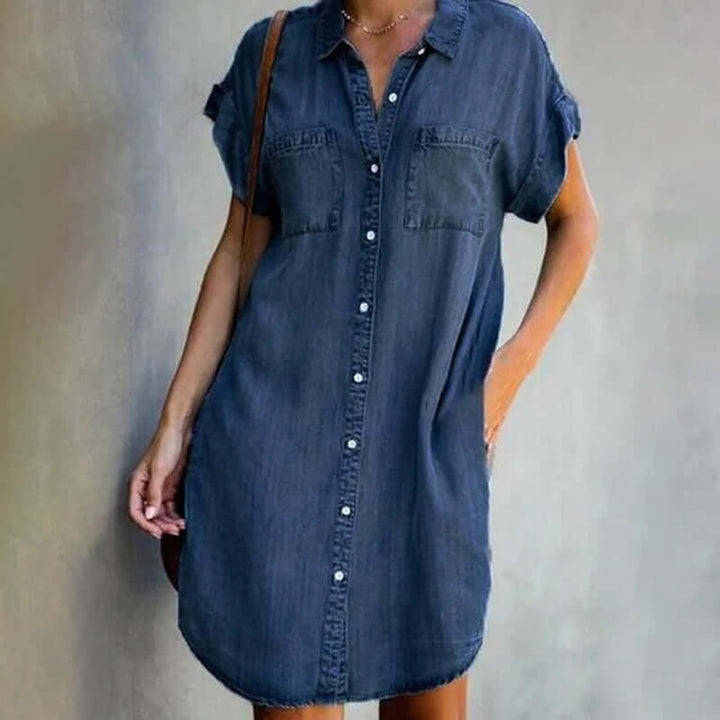 <html><body><p>Malou - Abito in Denim Trendy</p></body></html>