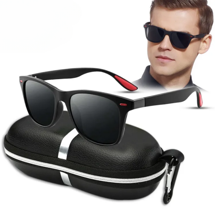 Eleganti occhiali da sole da uomo con lenti polarizzate - protezione eccellente e look alla moda per le avventure all'aria aperta