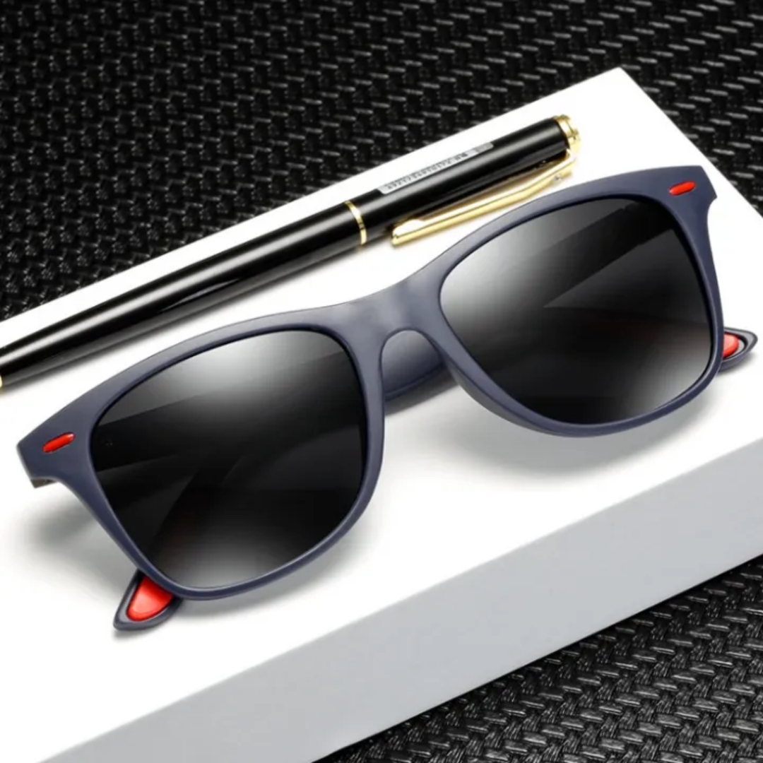 Eleganti occhiali da sole da uomo con lenti polarizzate - protezione eccellente e look alla moda per le avventure all'aria aperta
