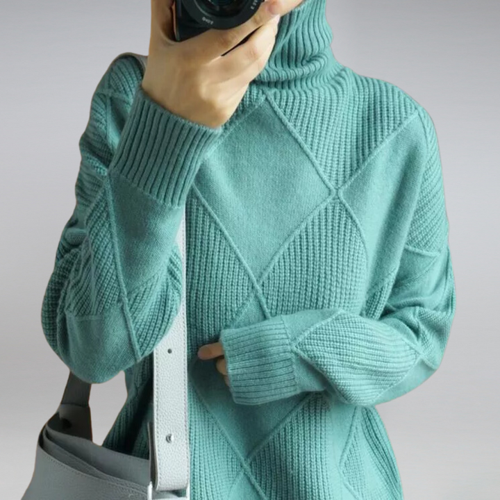 Federica™ - Maglione dolcevita in morbido cotone