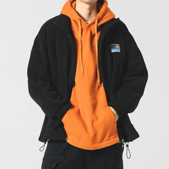 Giacca outdoor da uomo con zip - offre calore e comfort per qualsiasi avventura