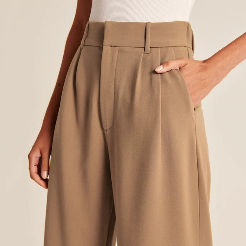 Pantaloni eleganti a gamba larga da donna - stile e comfort per tutti i giorni