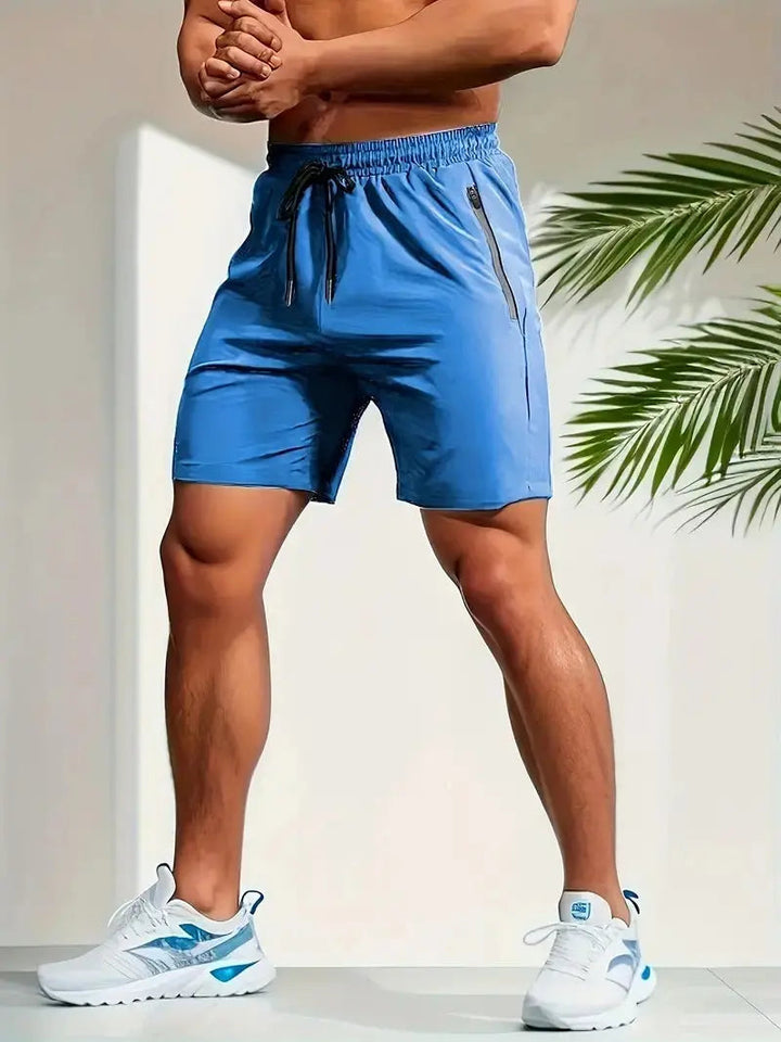 Pantaloni sportivi VIQA da uomo - Pantaloni fitness ad asciugatura rapida, leggeri e confortevoli con coulisse regolabile per gli sport estivi