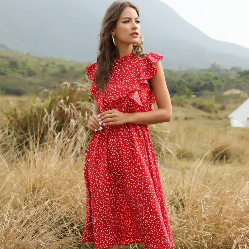 Elodie - Elegante Lange Chiffon Zomerjurk