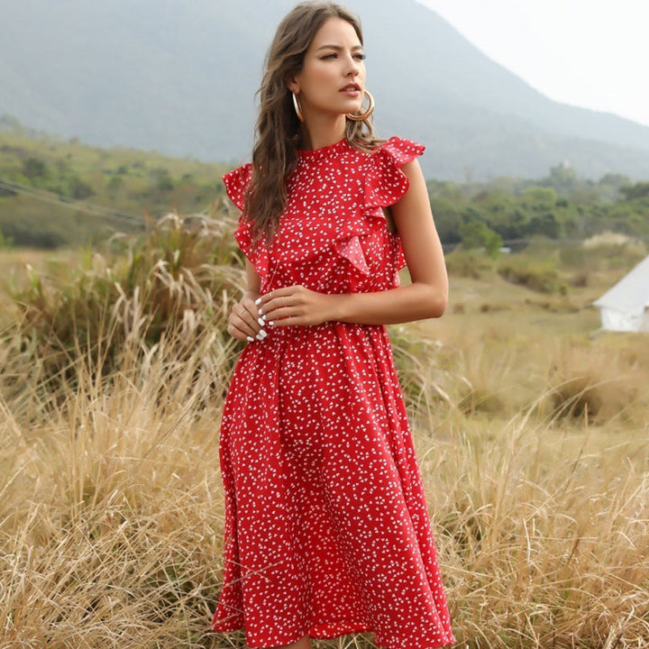 Elodie - Elegante Lange Chiffon Zomerjurk