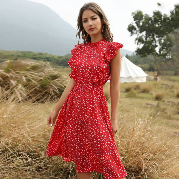 Elodie - Elegante Lange Chiffon Zomerjurk
