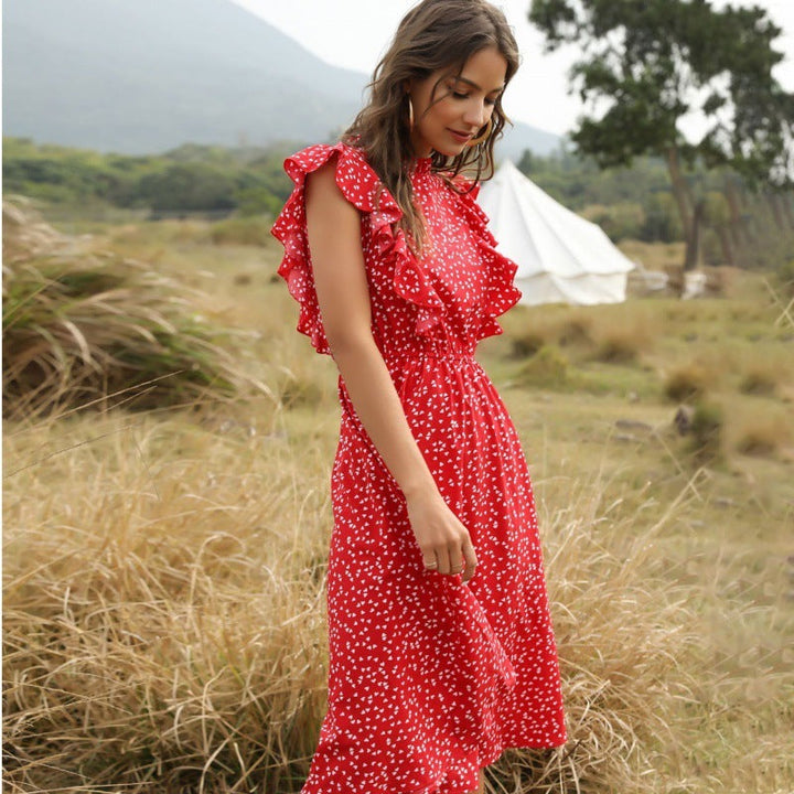 Elodie - Elegante Lange Chiffon Zomerjurk