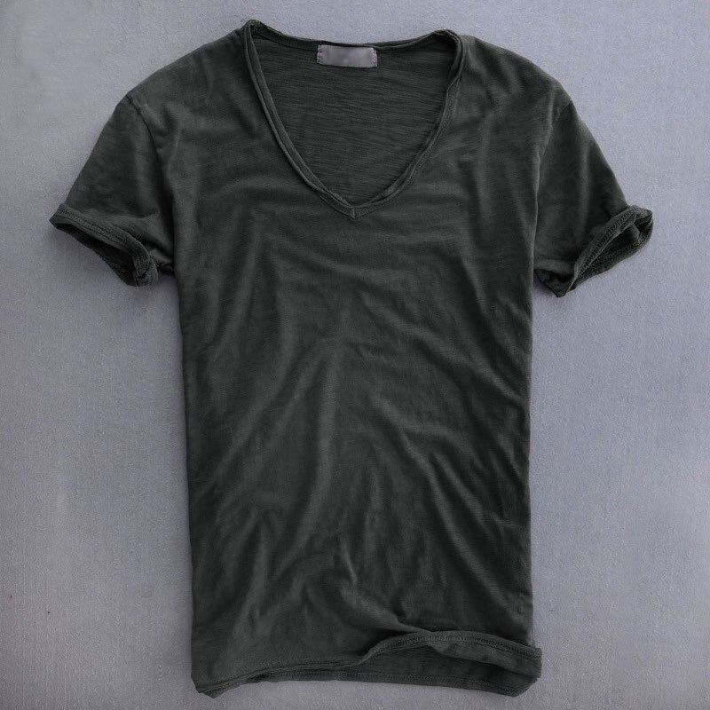 Enrico™ -  Camicia in cotone con scollo a V