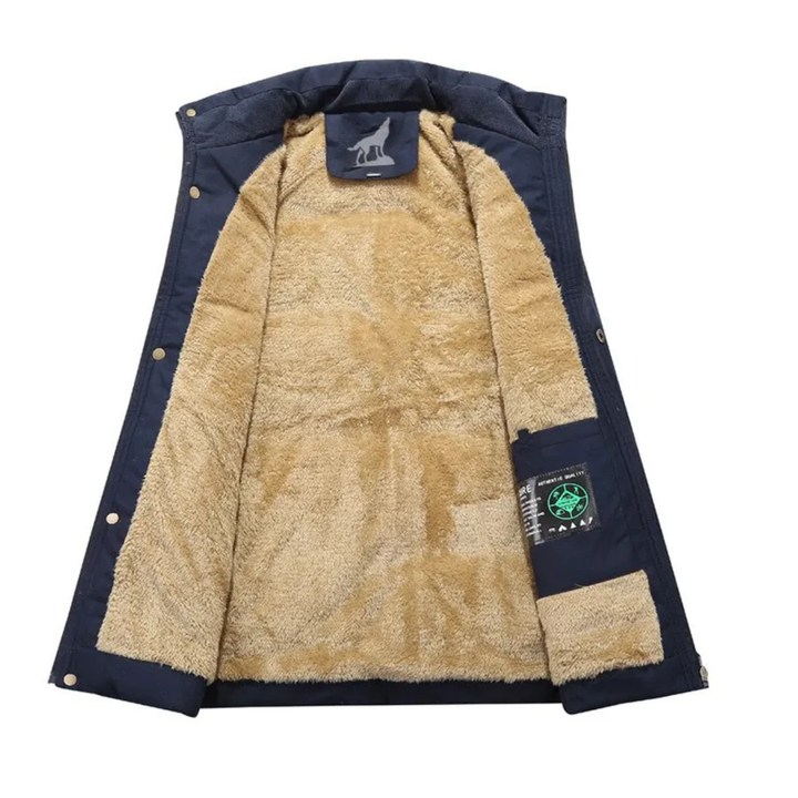 Elegante e calda giacca invernale da uomo con zip e cappuccio - ideale per le giornate fredde