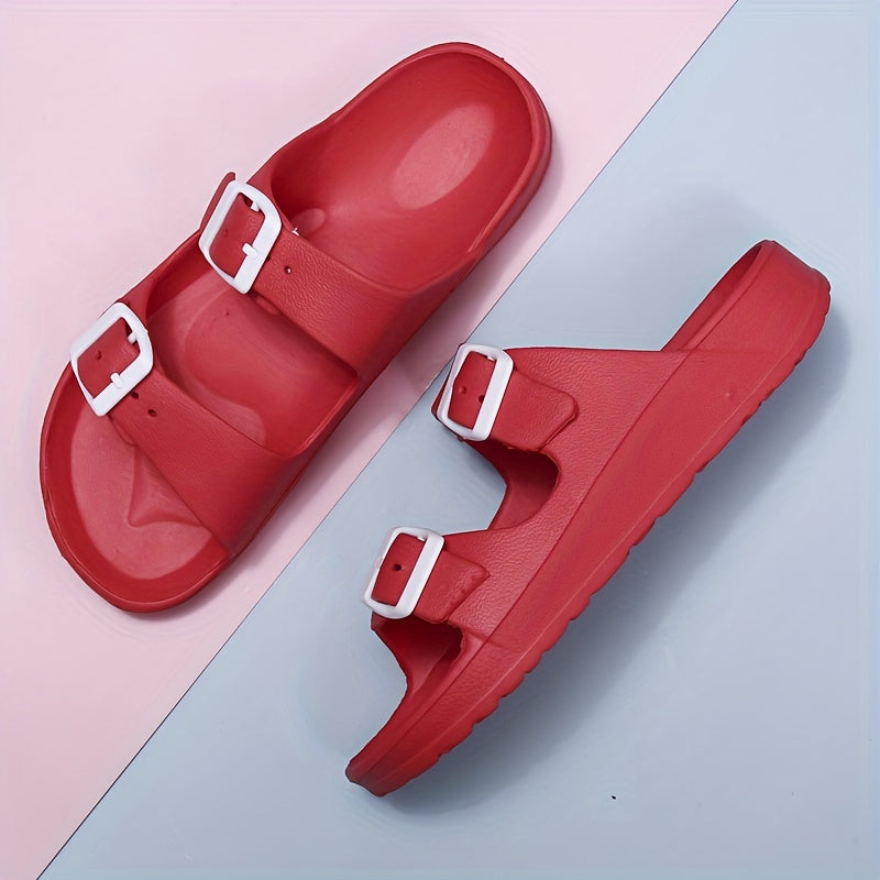 Eleganti sandali da uomo con doppia fibbia per il massimo comfort
