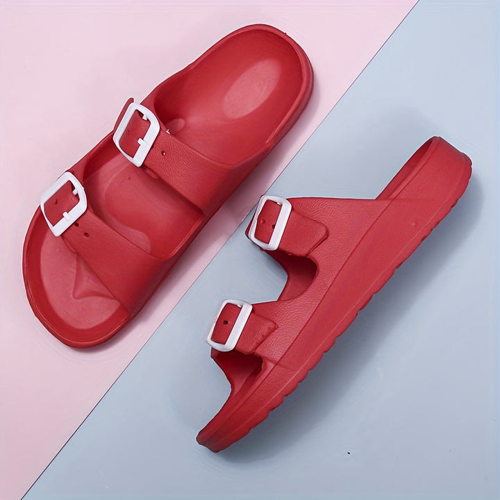 Eleganti sandali da uomo con doppia fibbia per il massimo comfort