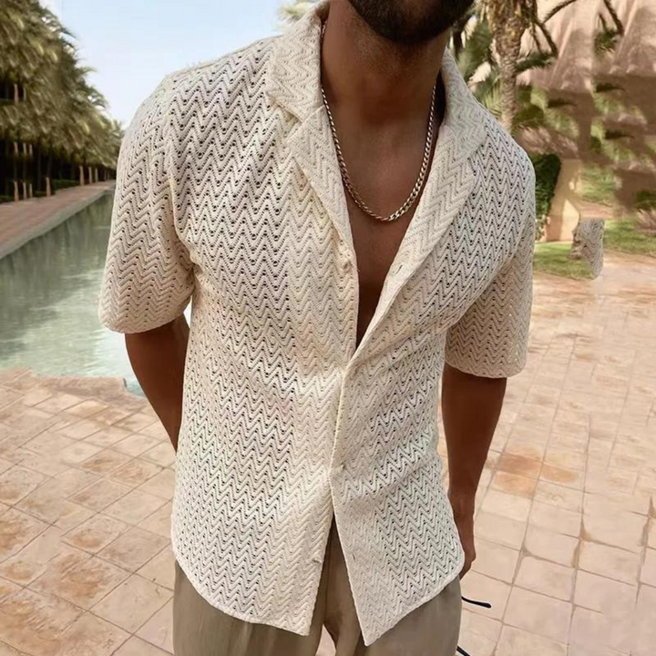 Confortevole polo da uomo in maglia traspirante - ideale per l'uso quotidiano