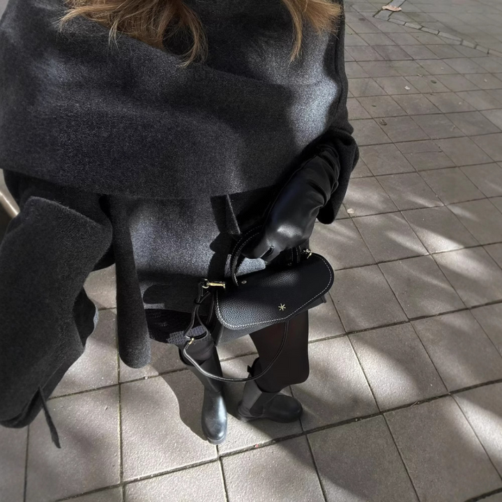 Maddalena™ - Trench in lana con sciarpa