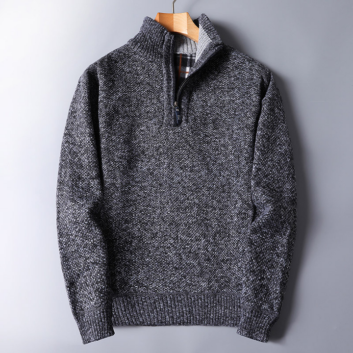 Maglione da uomo con zip per il massimo comfort