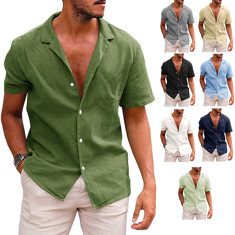 Camicia da uomo estiva e casual per giornate comode e disinvolte