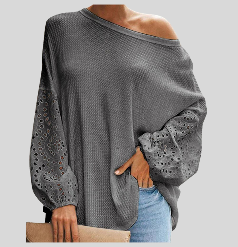 Elegante camicetta da donna con spalle scoperte per un look elegante e alla moda