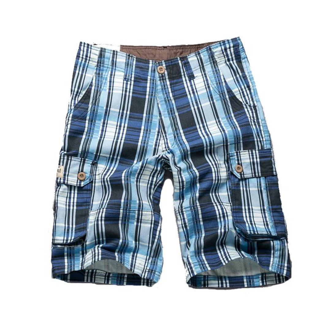 Comodi pantaloncini cargo da uomo in cotone - ideali per la spiaggia e per l'uso quotidiano