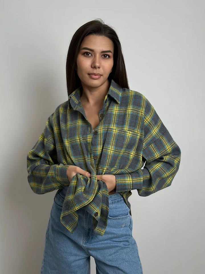 <html>Caitlin - Camicia in flanella a quadri elegante per un look perfetto</html>