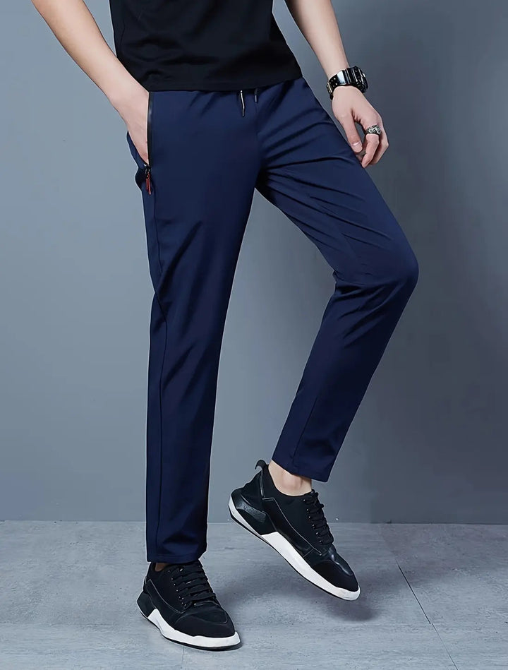 VIQA Pantaloni sportivi slim fit da uomo - Vestiti leggeri e flessibili per tutti i giorni e per l'allenamento