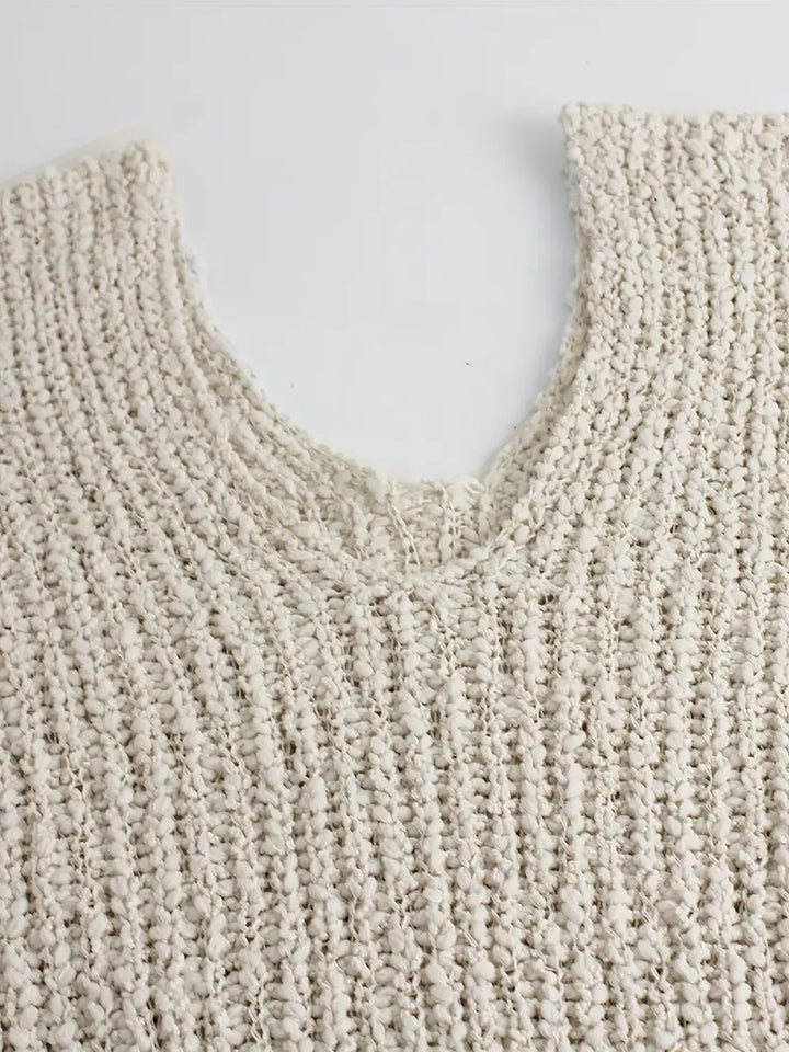 Carine - Elegante Blouse met V-hals en Lange Mouwen