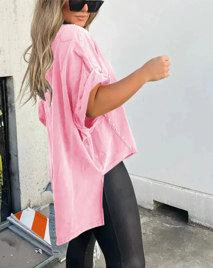 Elisa™ - Maglietta oversize con borchie