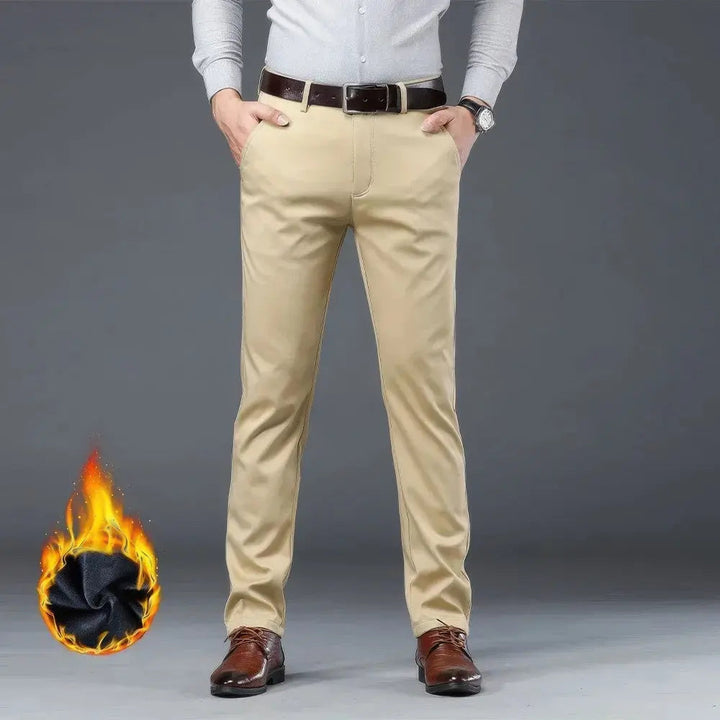 Pantaloni invernali eleganti da uomo in caldo pile - comfort e stile per le giornate fredde