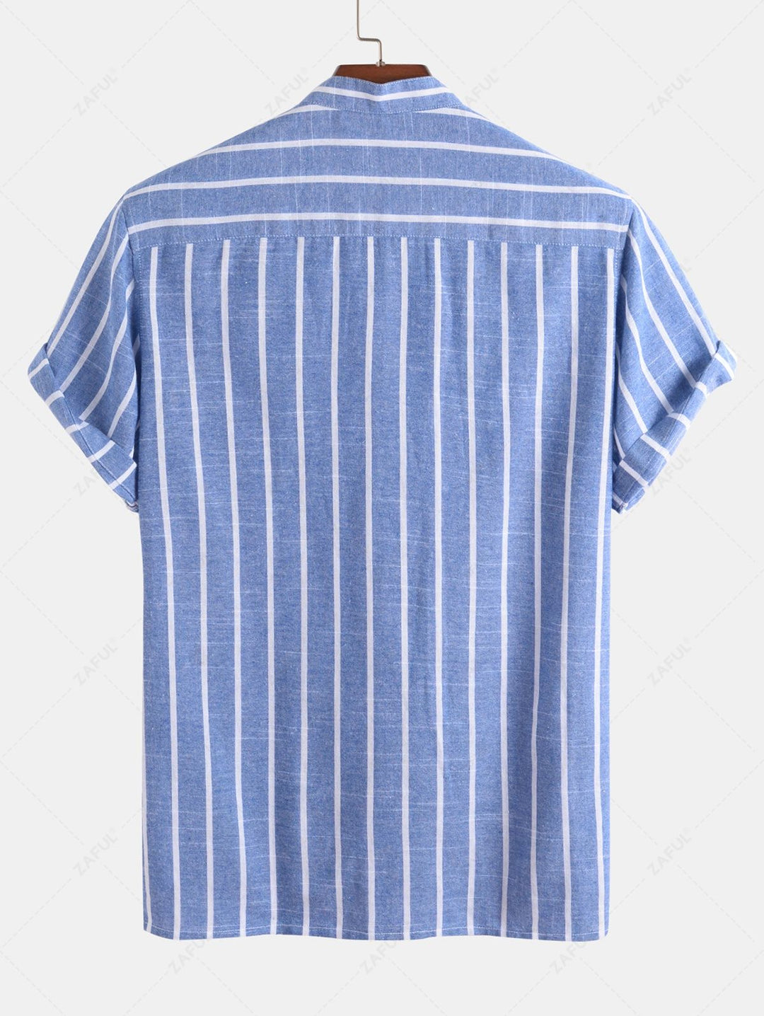 Ambrosi™ - Set da Uomo Casual con Camicia a Righe e Pantaloncini