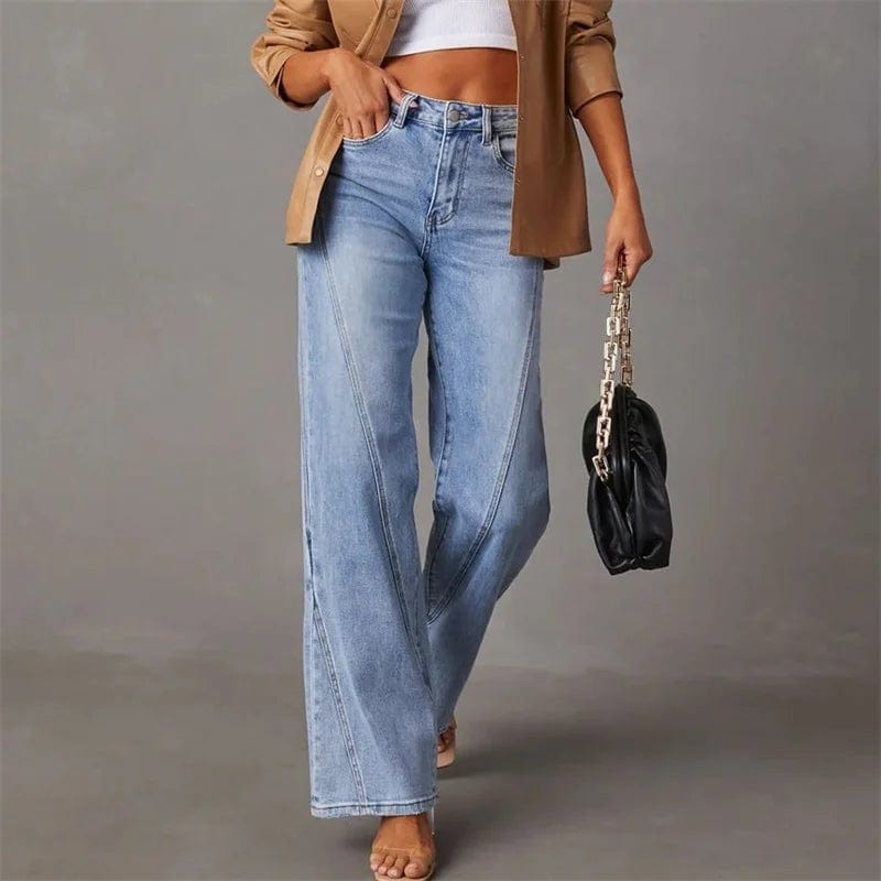 Jeans da donna svasati alla moda per un look elegante e distintivo