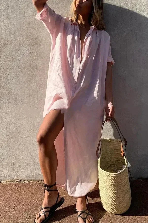 <p><strong>Dafne - Abito primaverile senza tempo in lino per una stagione elegante</strong></p>