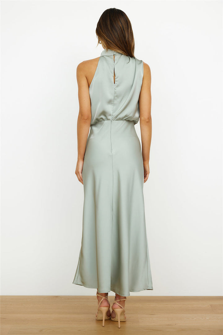 Yara - Elegante Midi Jurk met Trendy Halslijn