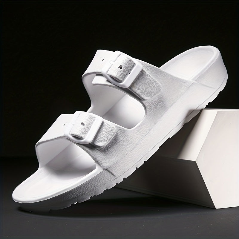 Eleganti sandali da uomo con doppia fibbia per il massimo comfort