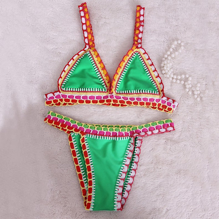 Dory | Modevola Boho Gehaakte Bikini Set met Elastisch Top voor Comfortabele en Perfecte Pasvorm