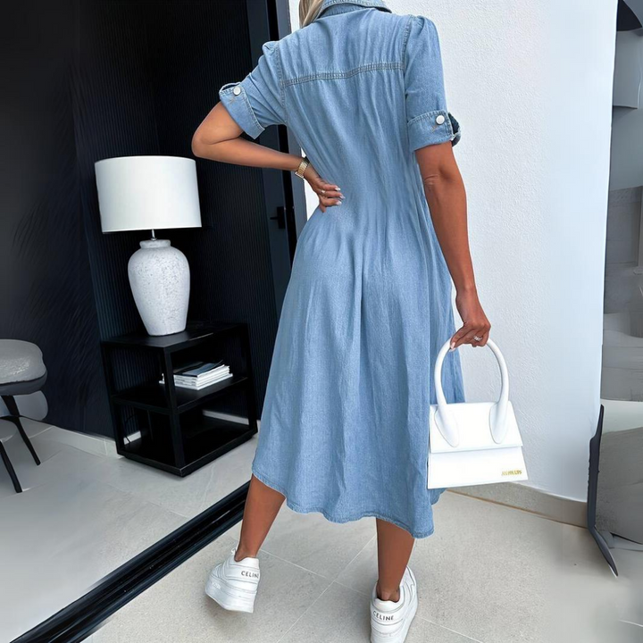 Elegante abito da donna in denim - la scelta perfetta per ogni occasione