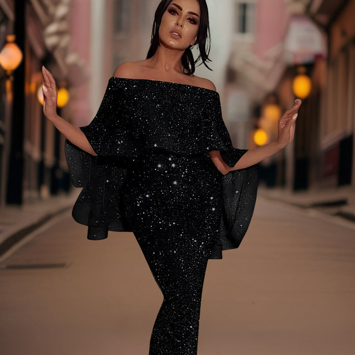 Elegante Verity Avondjurk met Schouderdetails voor Dames