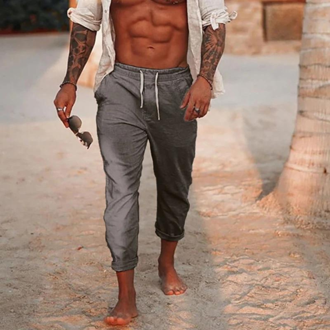 Eleganti pantaloni da uomo in lino - un look elegante e confortevole per tutti i giorni