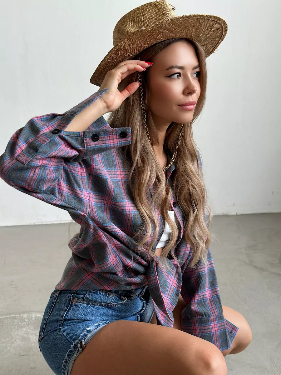 <html>Caitlin - Camicia in flanella a quadri elegante per un look perfetto</html>