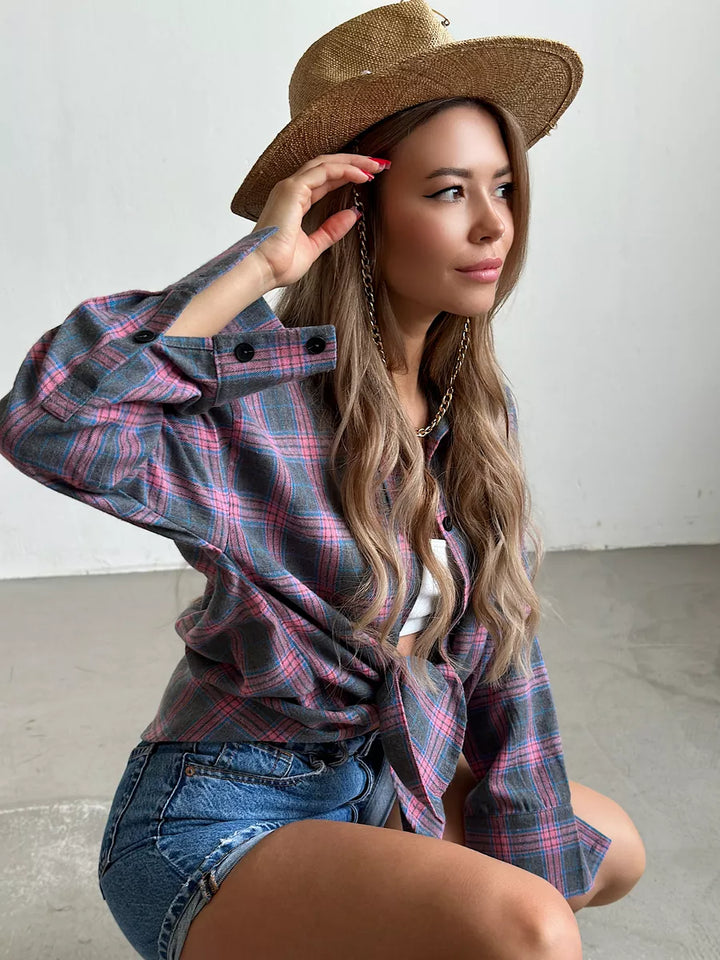 <html>Caitlin - Camicia in flanella a quadri elegante per un look perfetto</html>