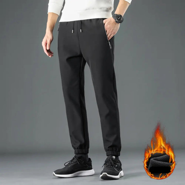 Pantaloni da uomo antivento con profondità e fodera in pile - comfort e protezione per tutti i giorni