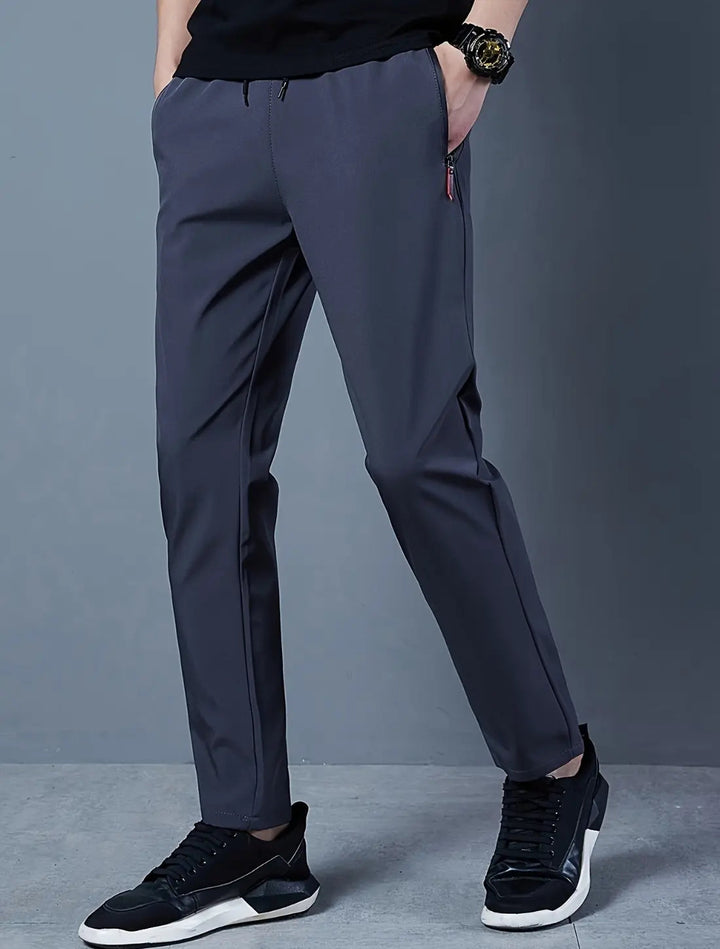 VIQA Pantaloni sportivi slim fit da uomo - Vestiti leggeri e flessibili per tutti i giorni e per l'allenamento
