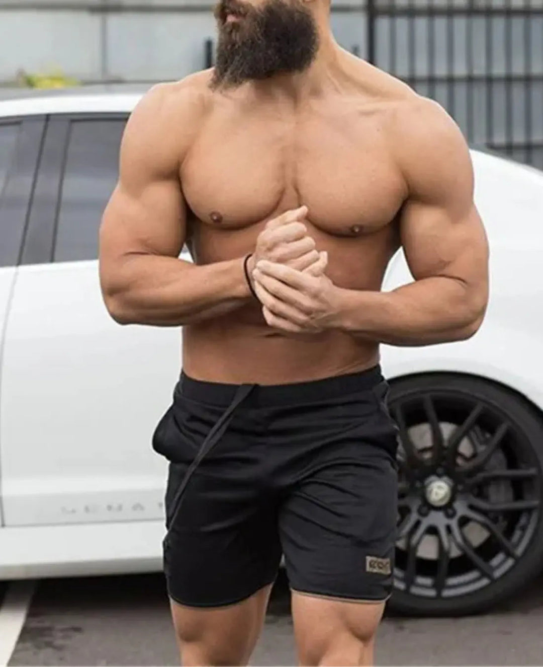 Pantaloncini da corsa VIQA da uomo - pantaloncini sportivi in mesh leggeri e traspiranti per il massimo comfort durante l'allenamento