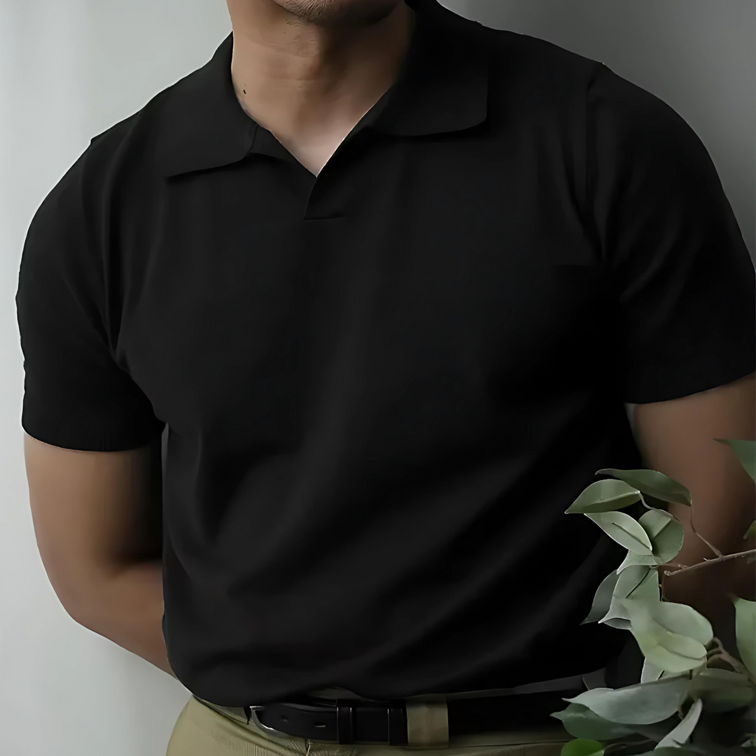 Polo da uomo elegante e versatile con classico scollo a V