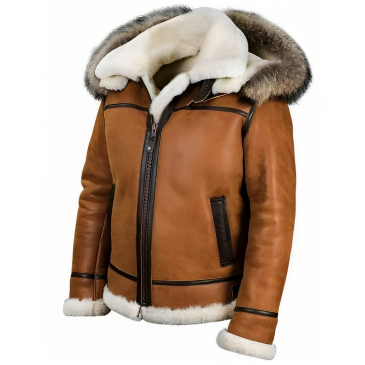 Demario™ - Giacca Invernale in Pelle per Uomo